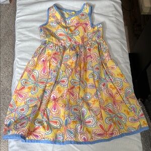 Talbot’s Colorful Butterfly Print Kids Dress